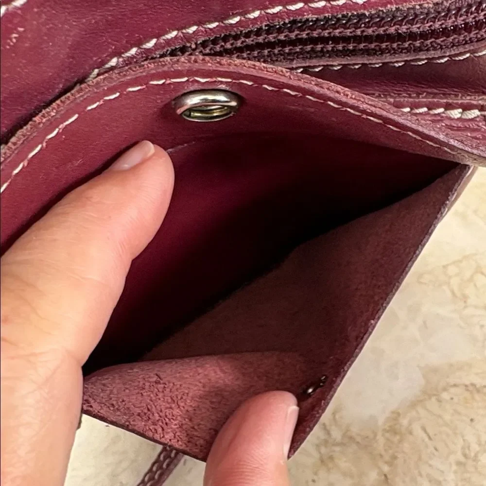 Vintage Roots Hanging Pouch Leather Crossbody Bag - Picture 10 of 15